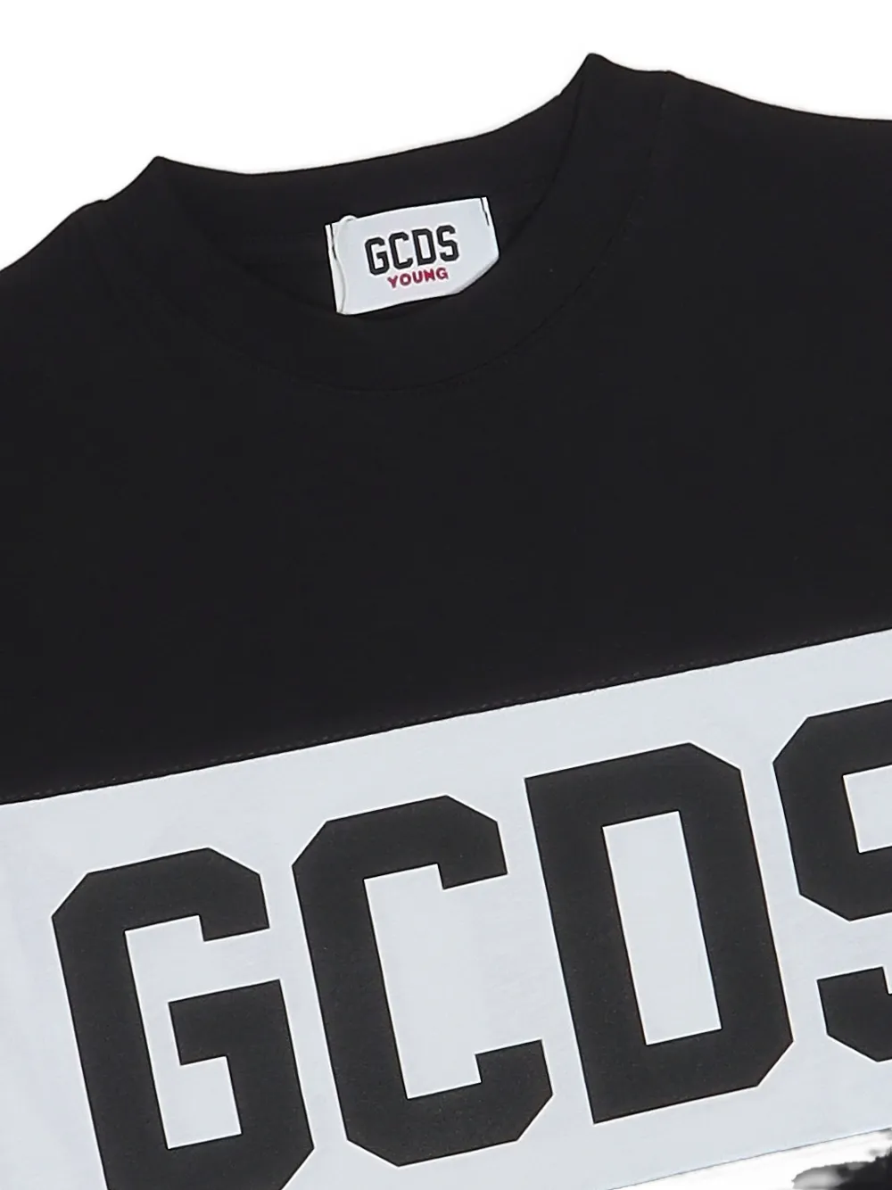 Gcds Kids 로고 프린트 패널 티셔츠