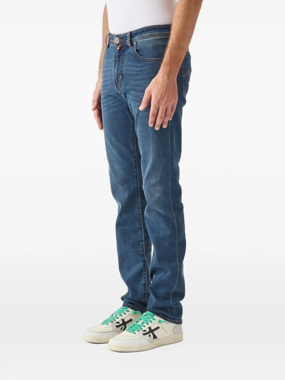 Jacob Cohën Jordan faded straight-leg jeans Blauw