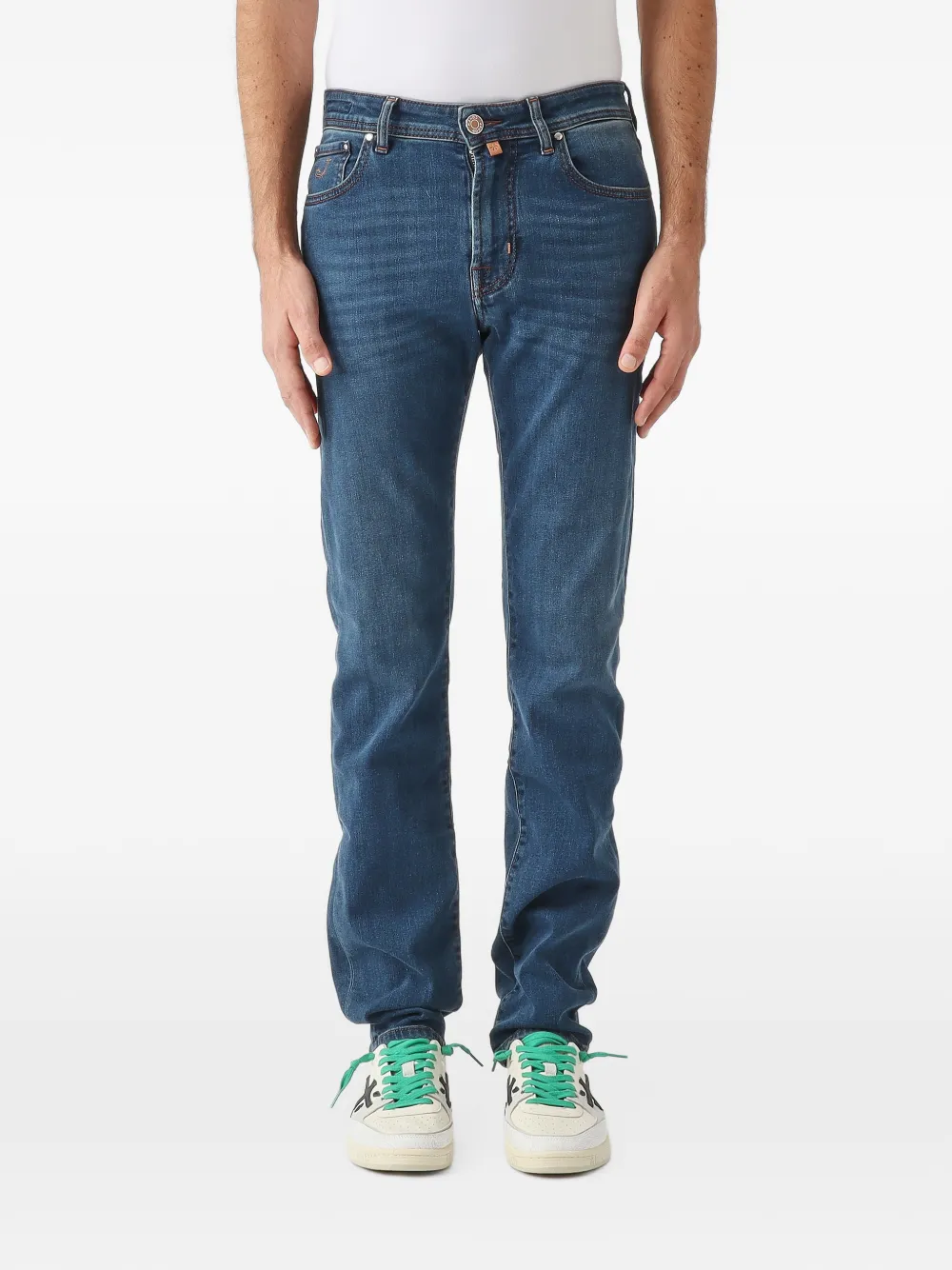 Jacob Cohën Jordan faded straight-leg jeans Blauw