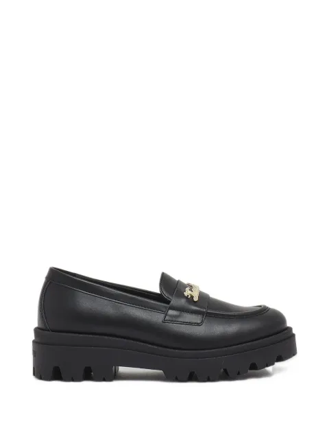 TWINSET Kids logo-plaque chunky-sole loafers