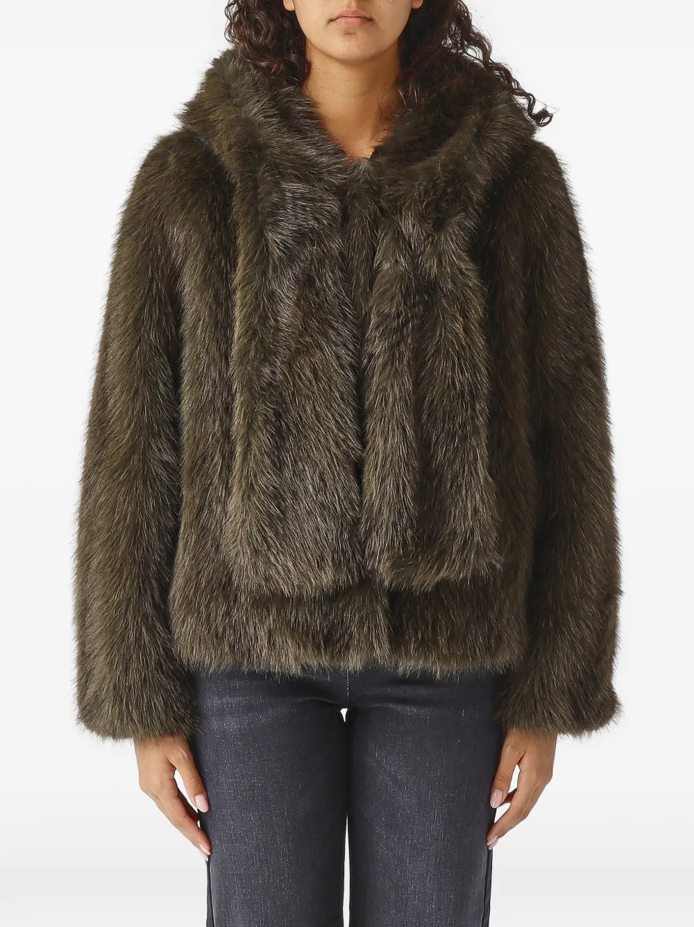 Nenette Palermo faux-fur jacket - Verde