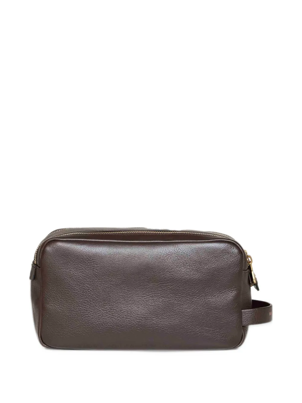 Brunello Cucinelli cowhide beauty case with double zipper Bruin