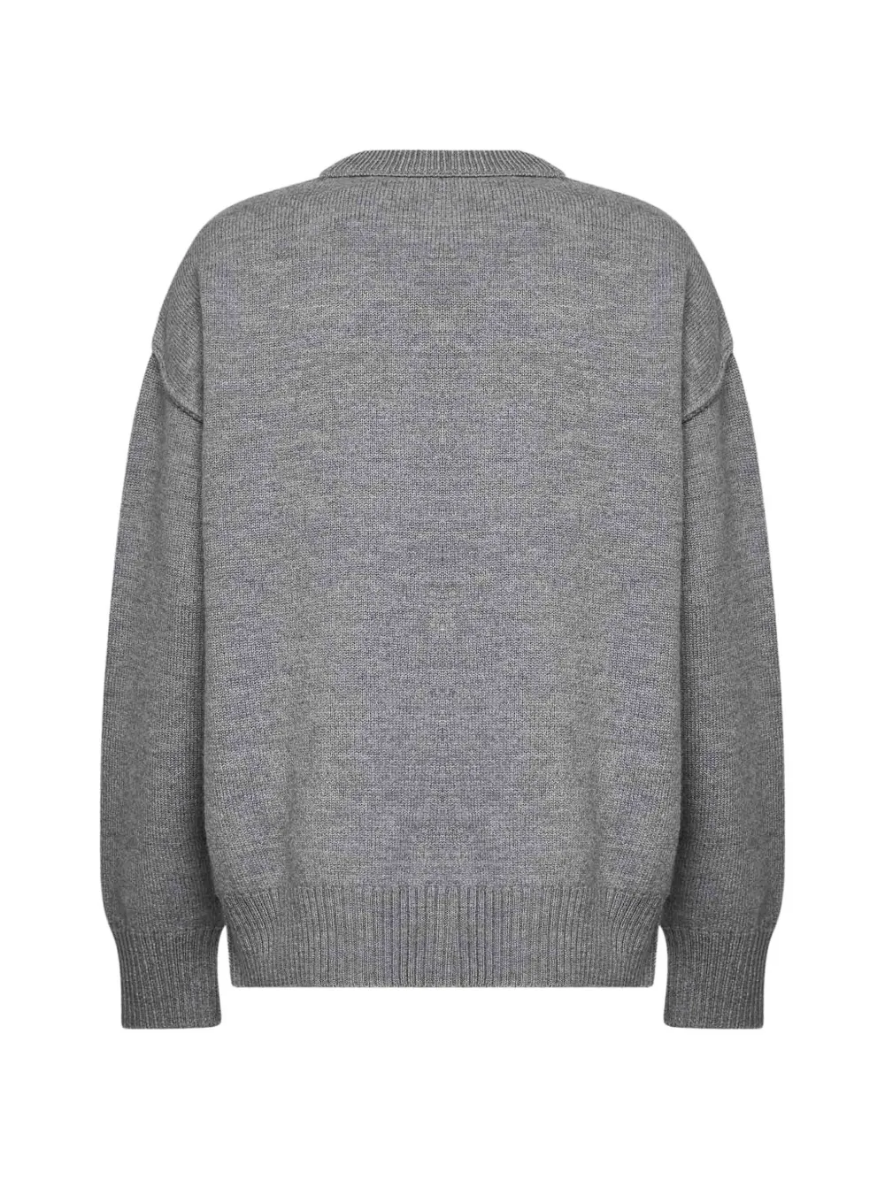 AMI Paris Ami de Cœur trui met intarsia Grijs