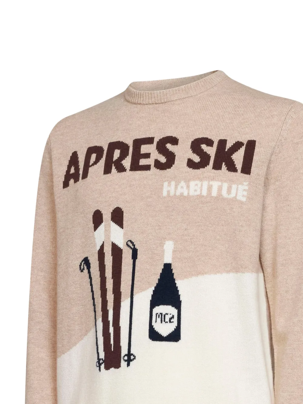 MC2 Saint Barth jacquard-artwork sweater Beige