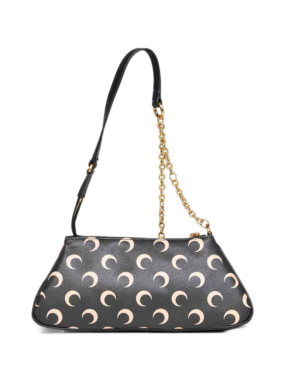 Marine Serre Moon canvas Core small clutch bag - Nero
