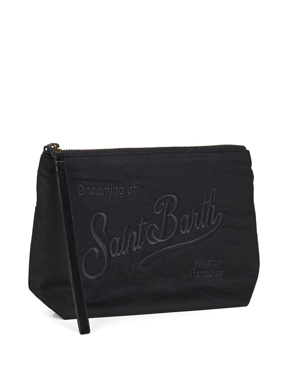 MC2 Saint Barth Aline Saint Barth-embroidered clutch bag Zwart