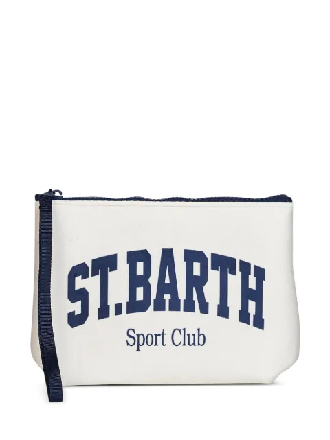 MC2 Saint Barth beige Aline pochette with St. Barth Sport Club print