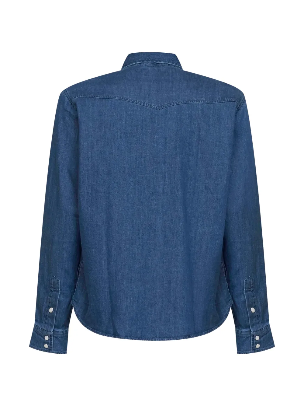 MC2 Saint Barth stone-wash Western shirt Blauw