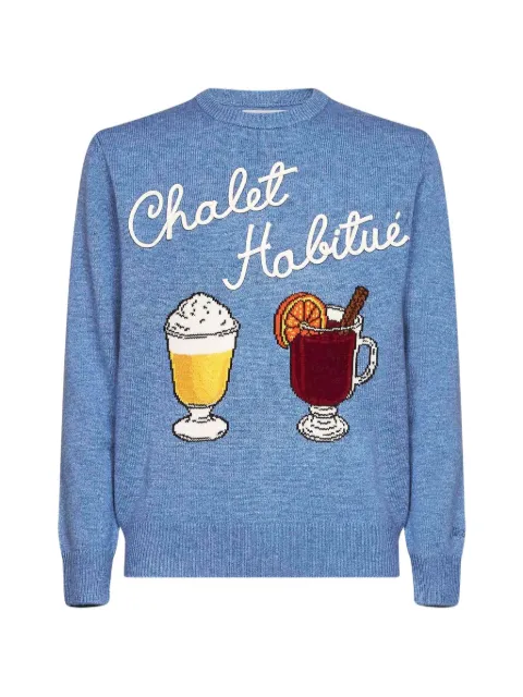 MC2 Saint Barth intarsia-knit embroidered sweater