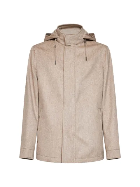Zegna hooded cashmere jacket