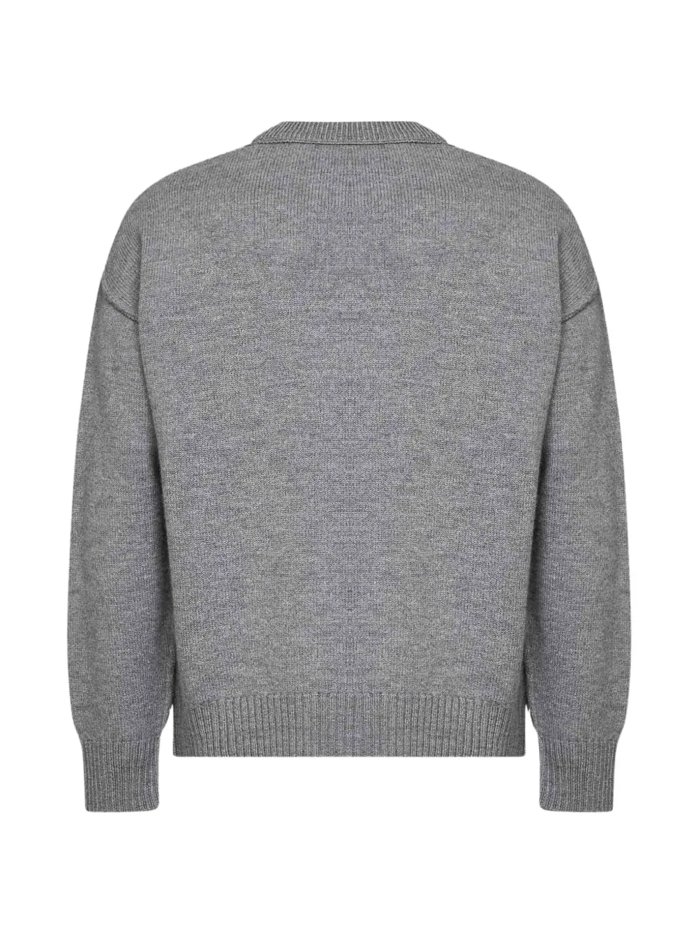 AMI Paris Ami de Cœur intarsia-knit sweater Grijs