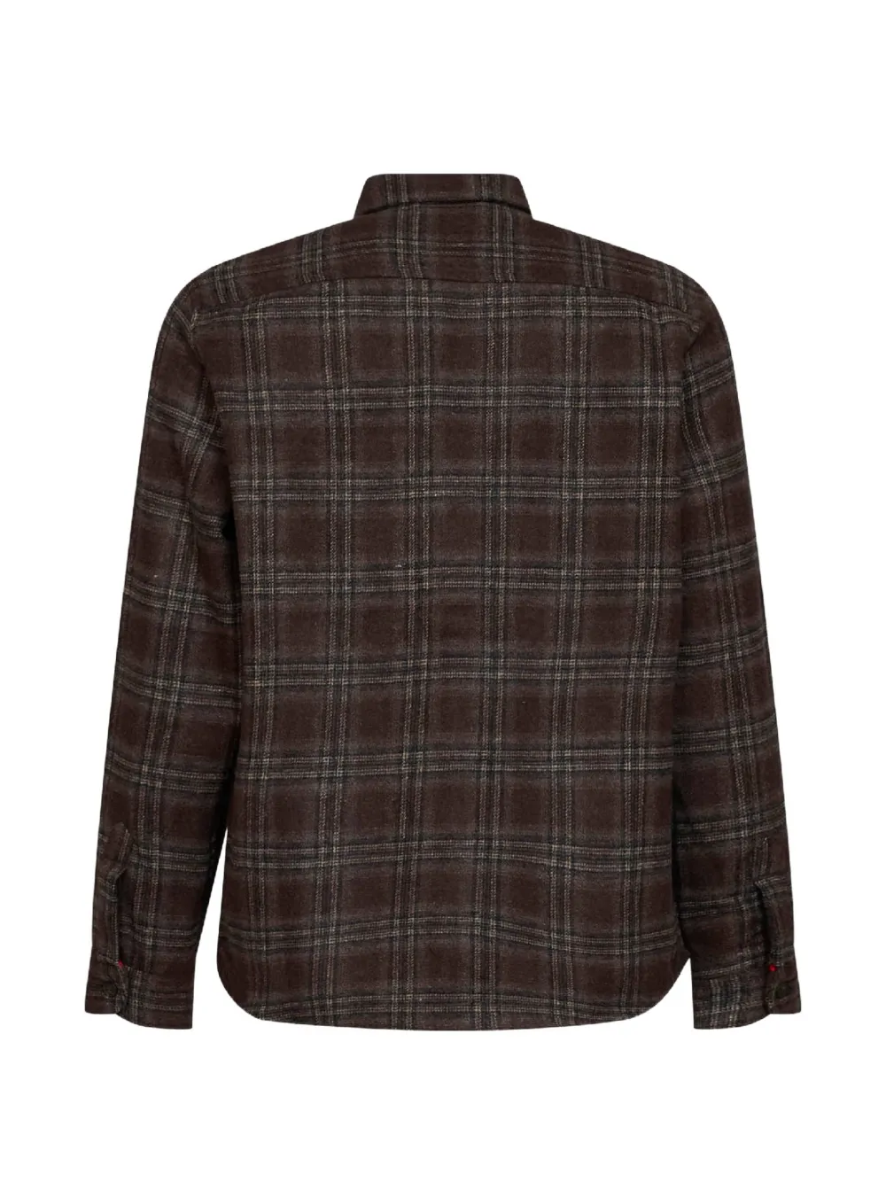 MC2 Saint Barth plaid-pattern pocket-detail shirt Bruin