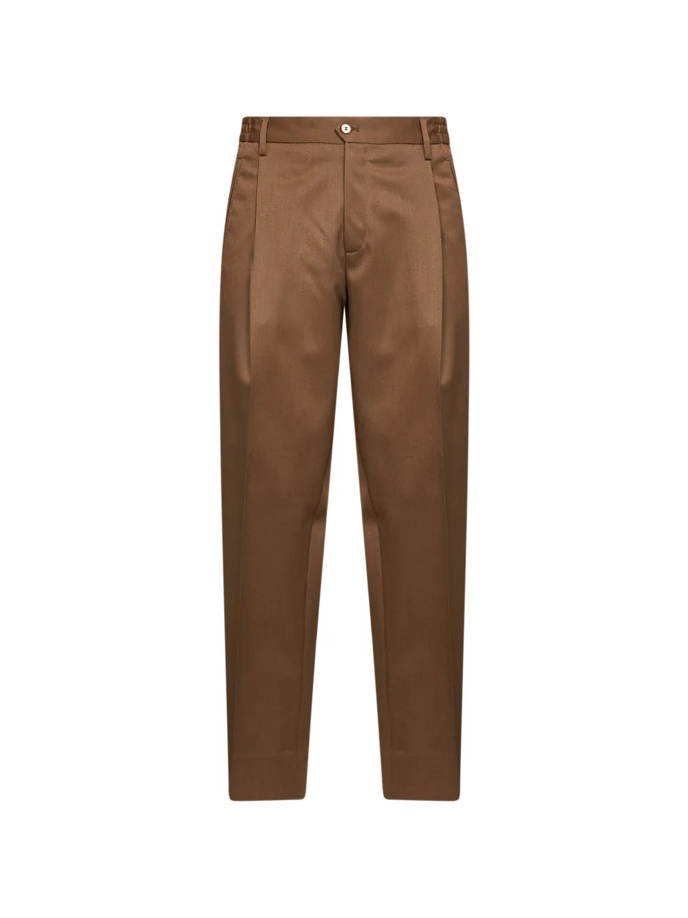 Briglia 1949 pleated virgin wool trousers Bruin