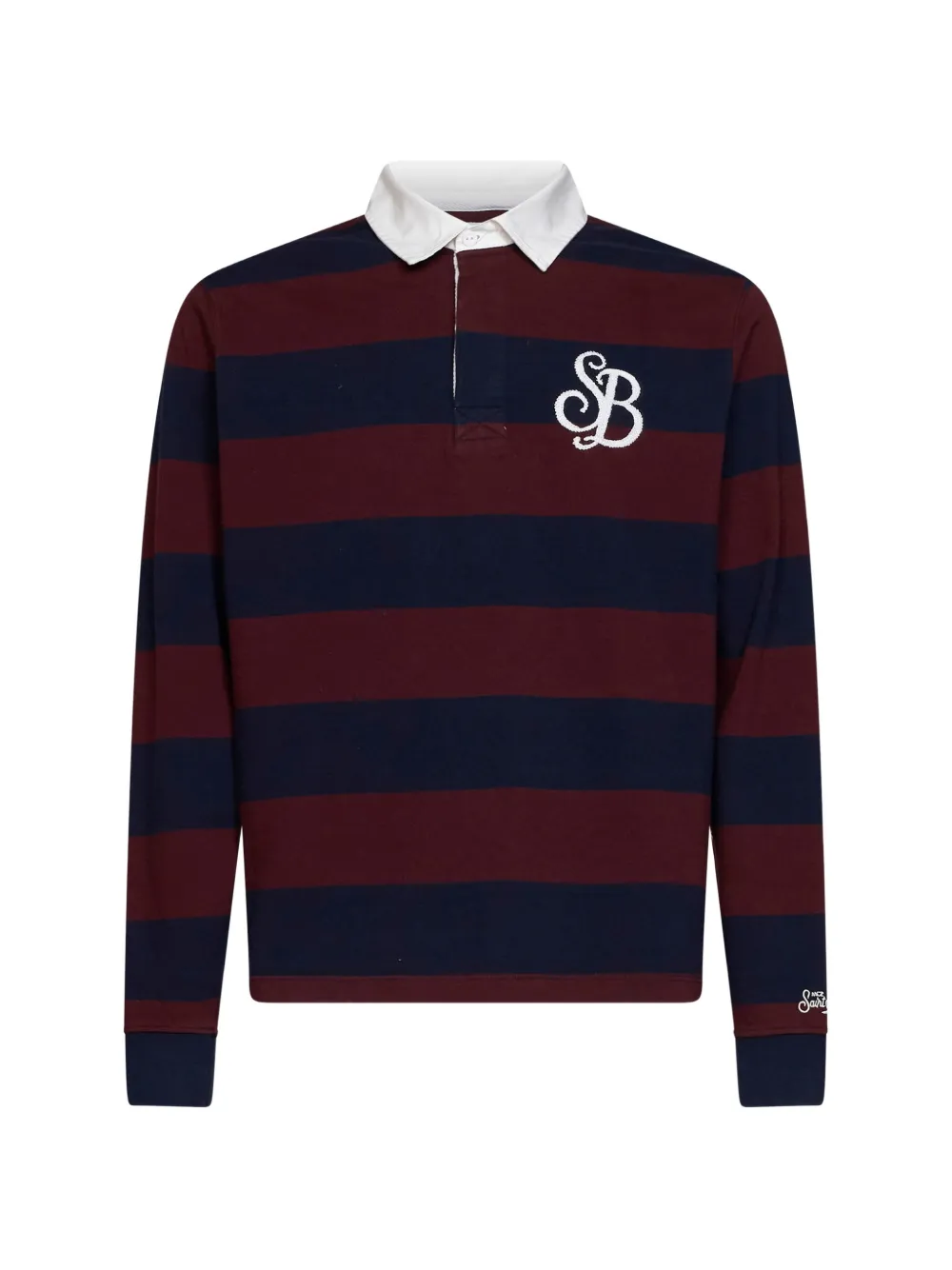 MC2 Saint Barth Poloshirt met geborduurd logo Rood