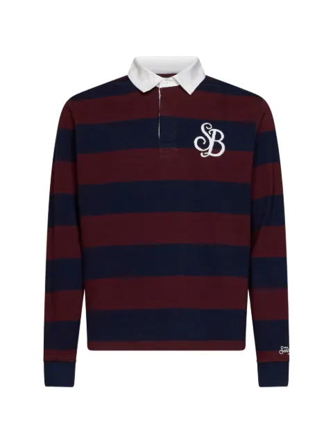 MC2 Saint Barth striped embroidered polo shirt