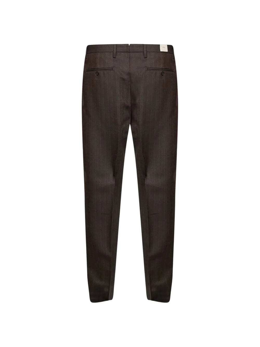 Briglia 1949 pleated virgin wool trousers Bruin
