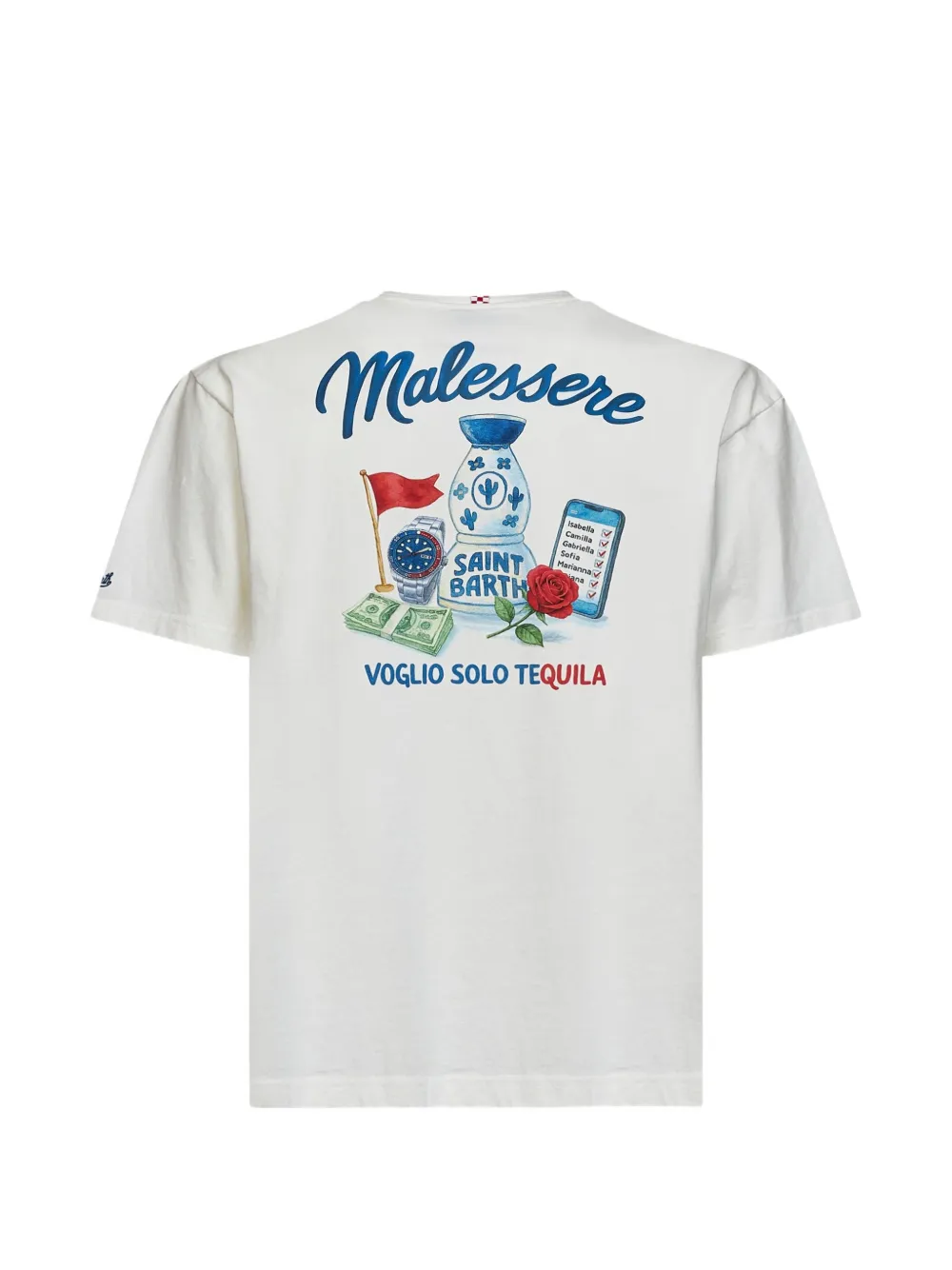 MC2 Saint Barth graphic-print cotton T-shirt Wit