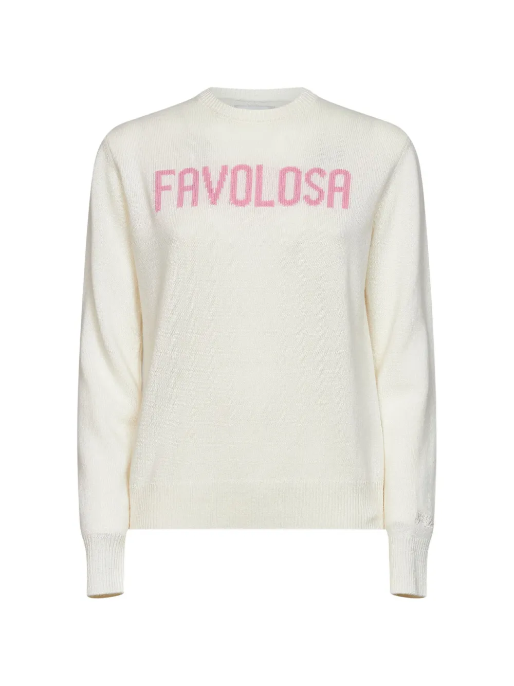 MC2 Saint Barth embroidered crew-neck sweater Beige