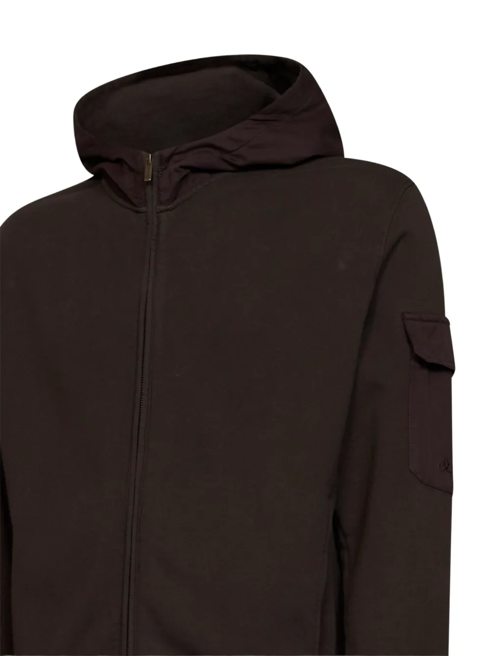 MC2 Saint Barth zip-up patch-pocket hoodie Bruin