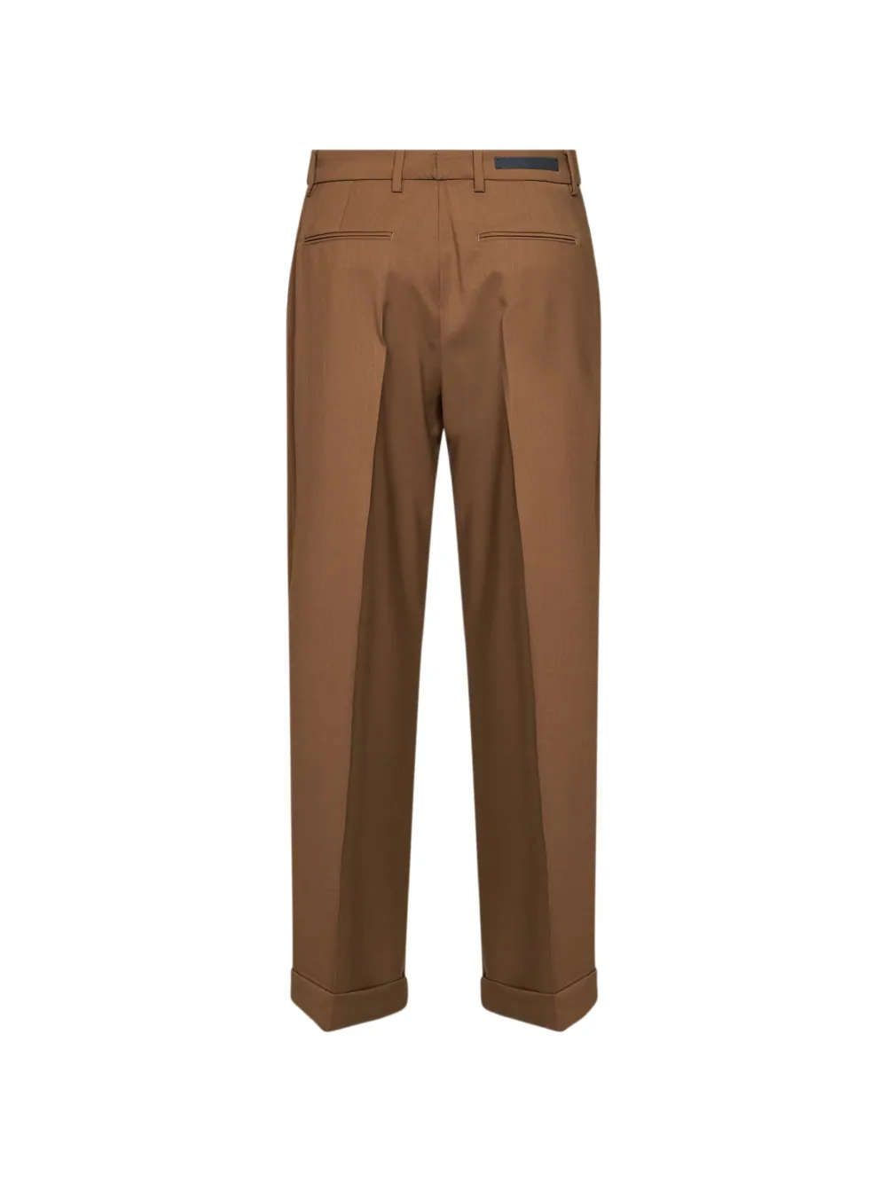 Briglia 1949 pleated turn-up trousers Bruin