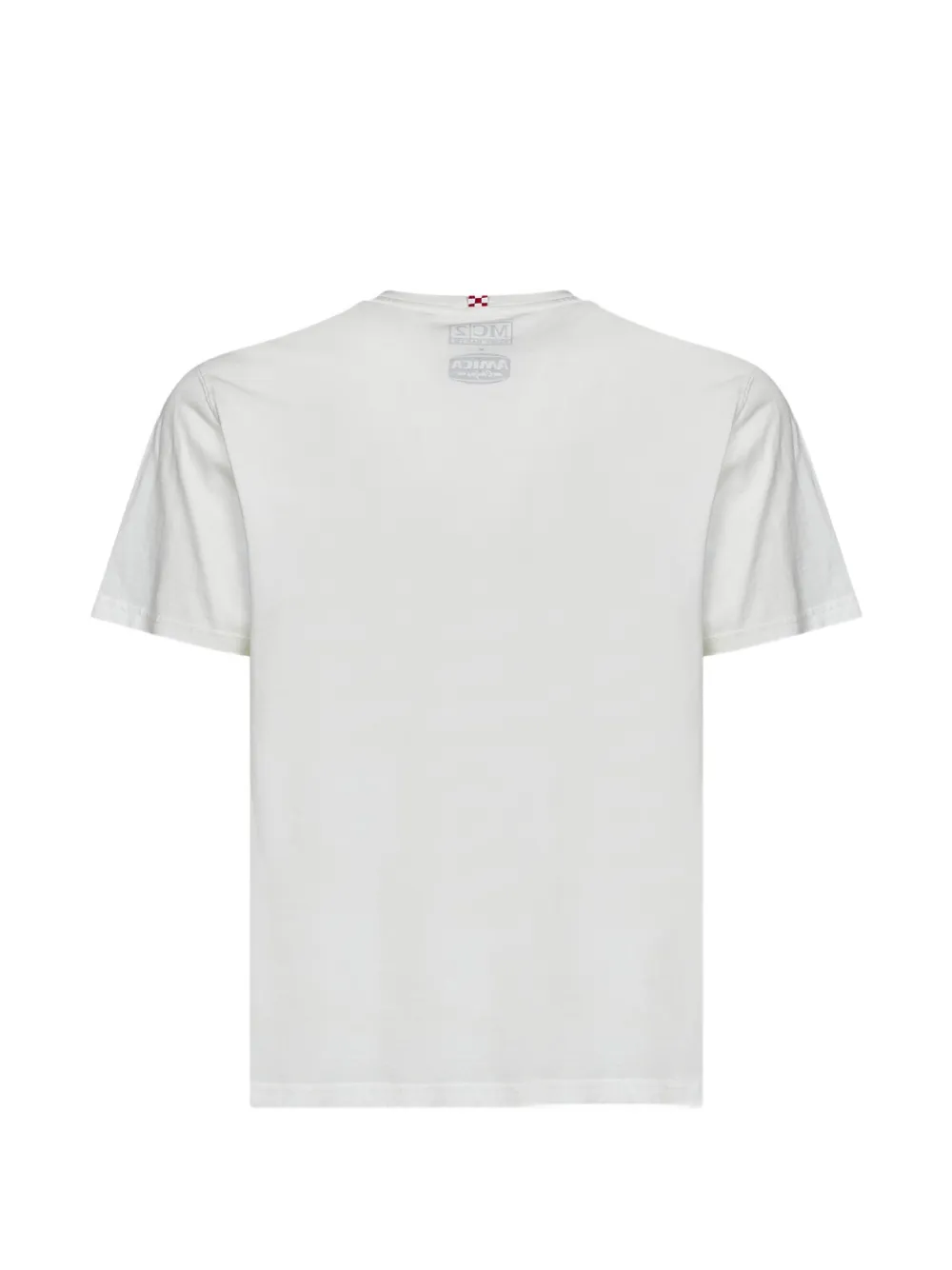 MC2 Saint Barth Connor biologisch katoenen T-shirt met Amica Chips-print en borduurwerk | Speciale editie Wit