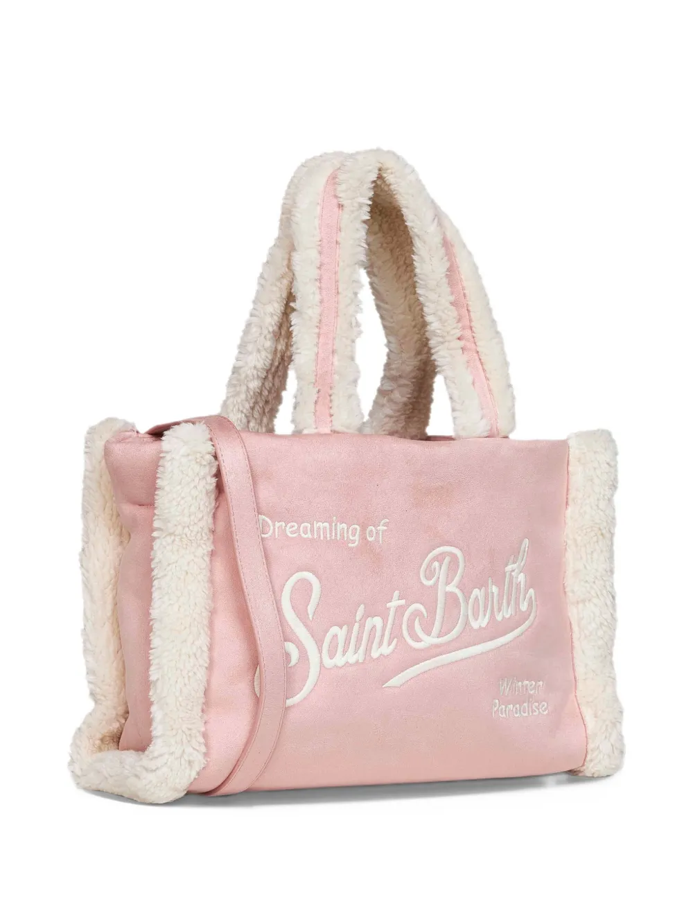 MC2 Saint Barth Colette shearling bag Roze