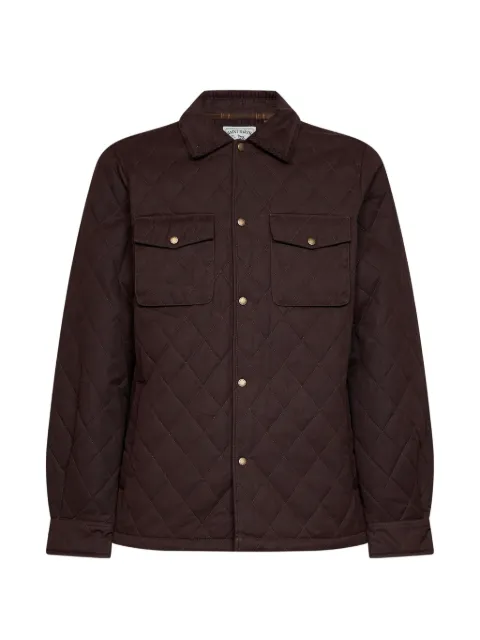 MC2 Saint Barth diamond-quilted corduroy-collar shirt jacket
