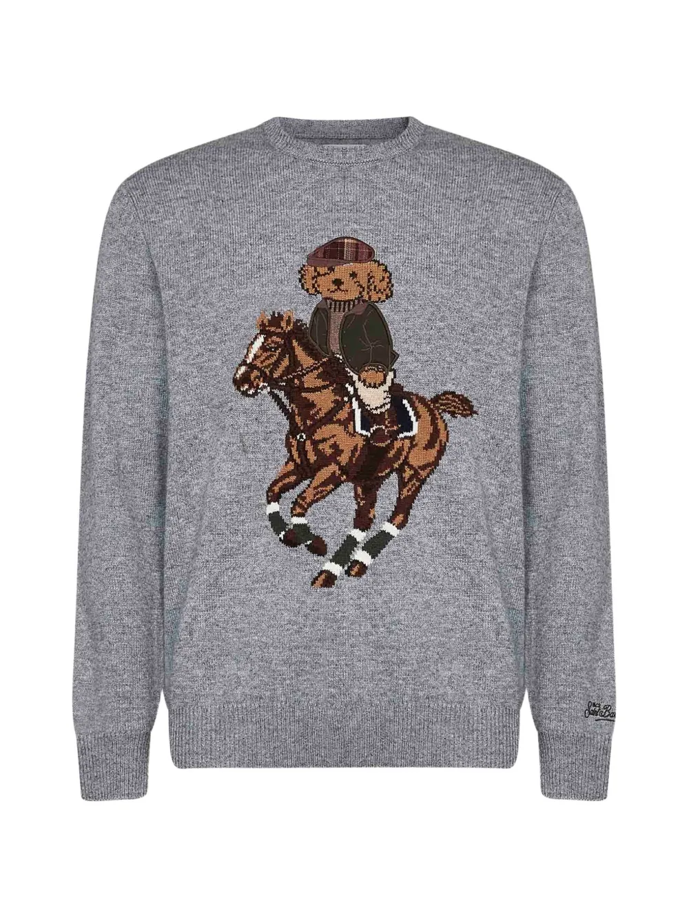 MC2 Saint Barth Gebreide trui met poedel-intarsia Grijs