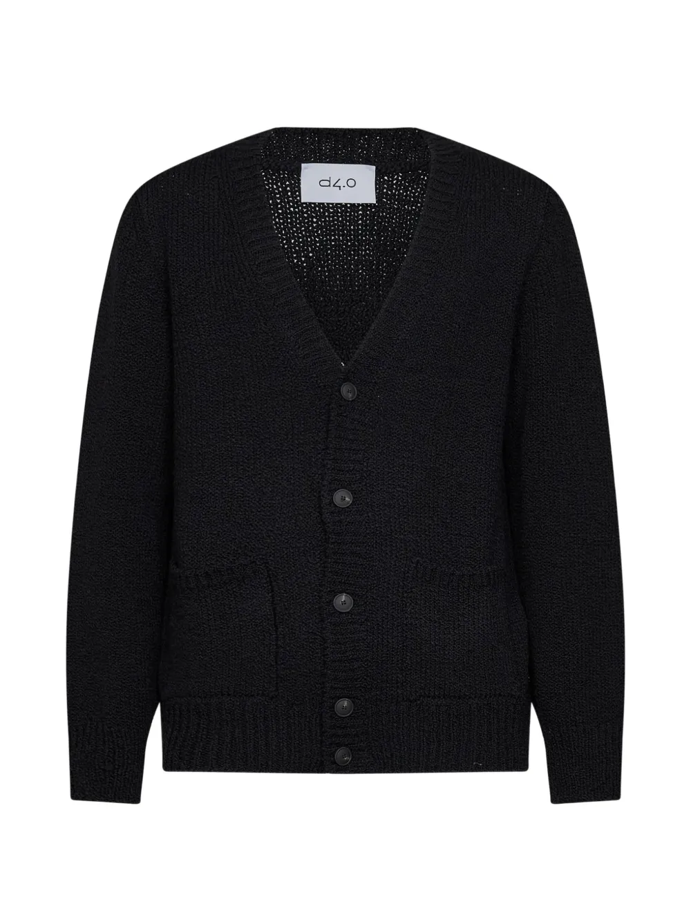 D4.0 V-neck cardigan Zwart