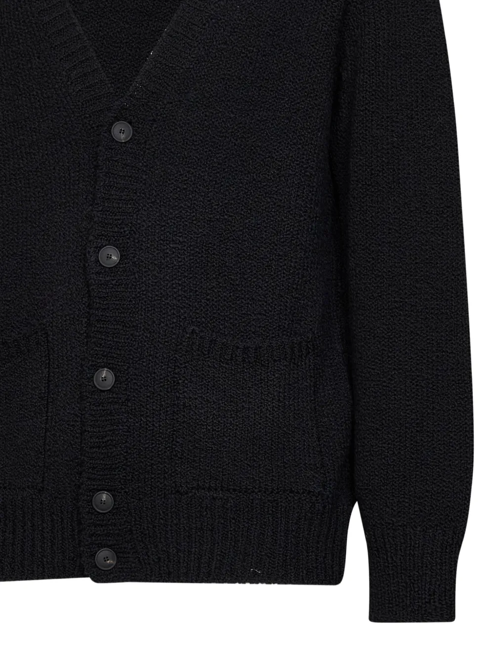 D4.0 Vest met V-hals Zwart
