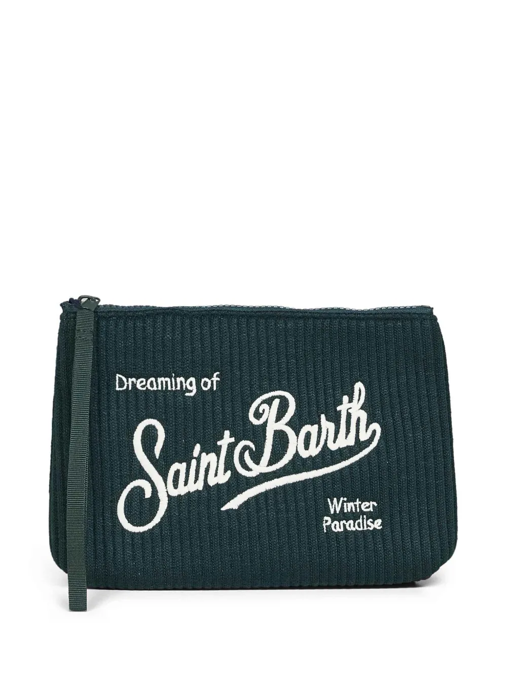 MC2 Saint Barth Aline rib-stitch Saint Barth clutch bag Groen