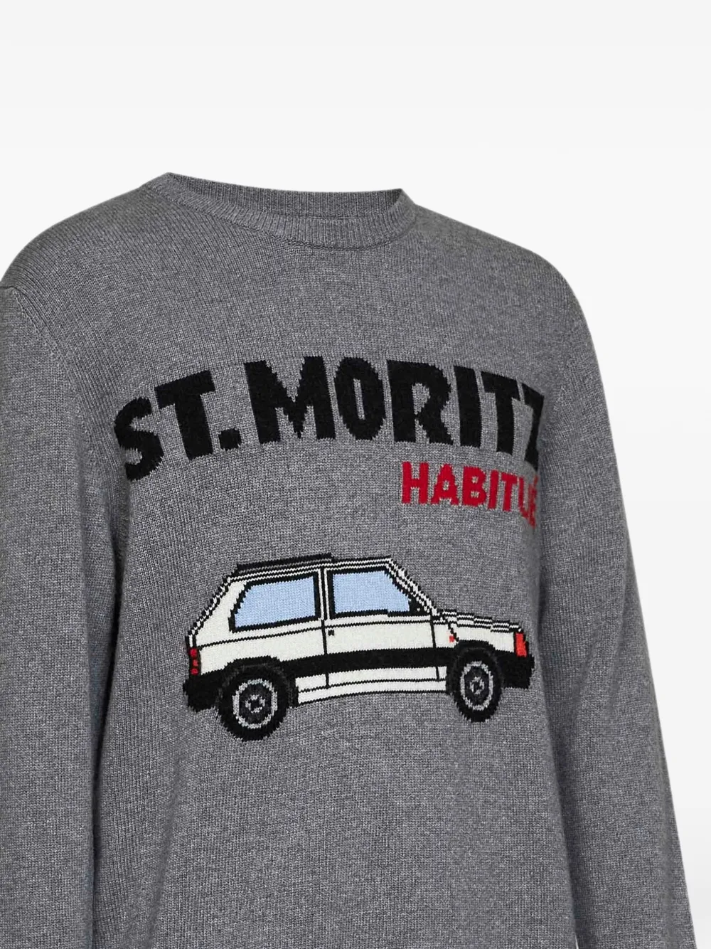MC2 Saint Barth St. Moritz intarsiagebreide trui Grijs