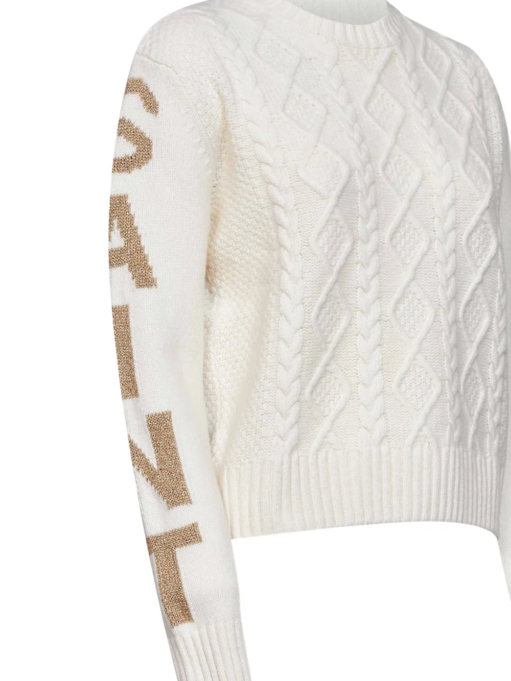 MC2 Saint Barth cable-knit sweater Wit