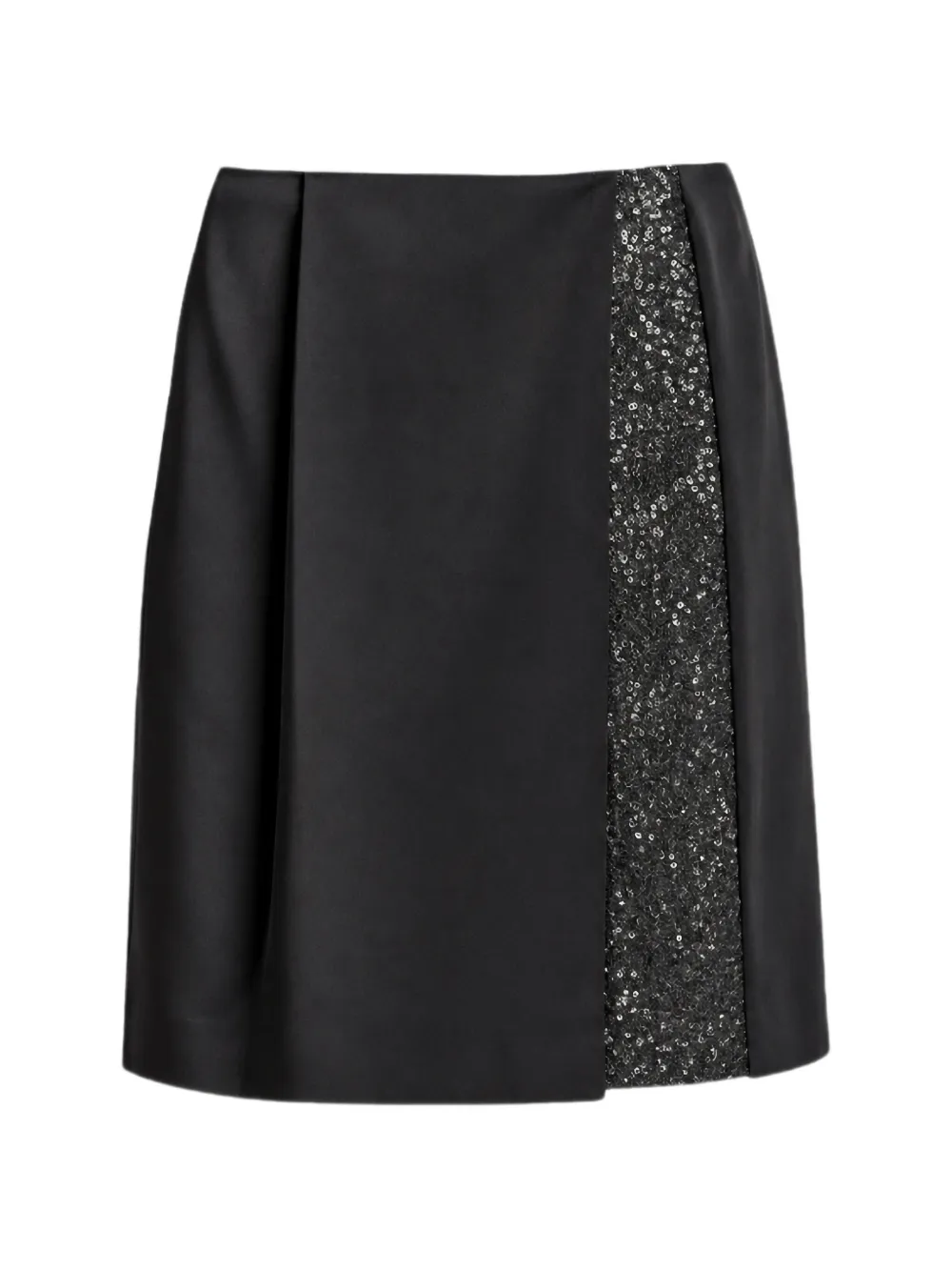 Irina Schrotter sequin-embellished wrap skirt - Nero