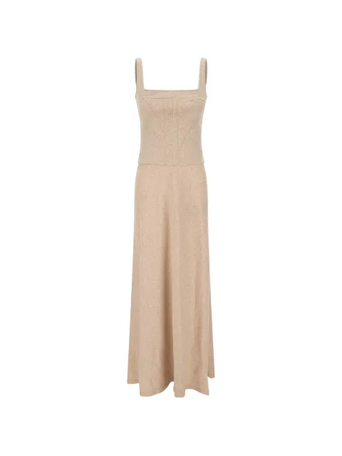 Giovanni Bedin ribbed-knit panelled maxi dress