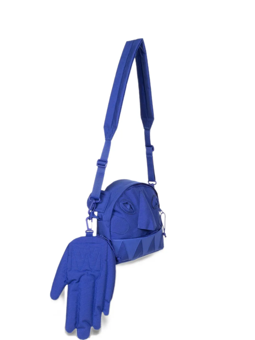 Eastpak x Walter Van Beirendonck mini Walter face-motif clutch bag - Blu