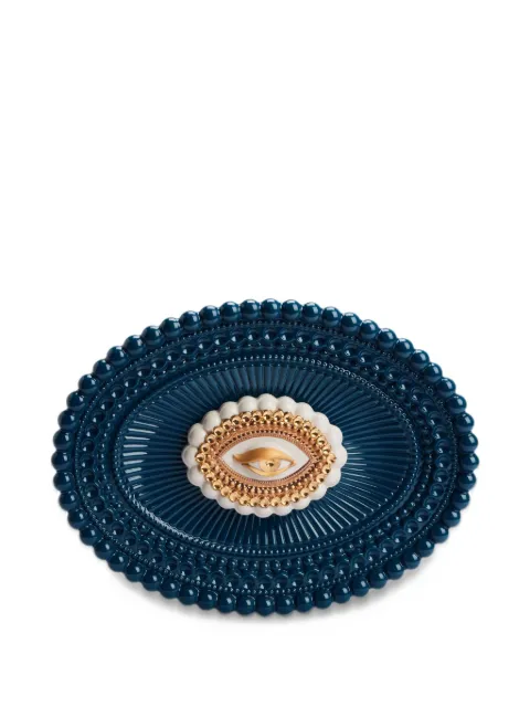 Lladró Lover's Eyes beaded tray (34cm x 26cm x 6cm)