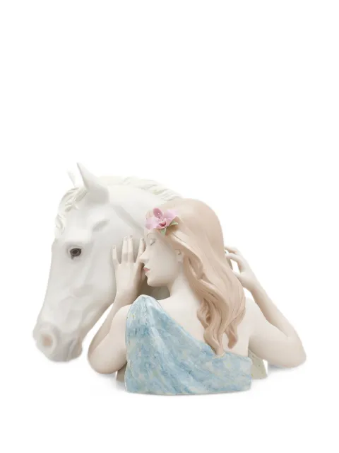 Lladró horse and woman sculpture