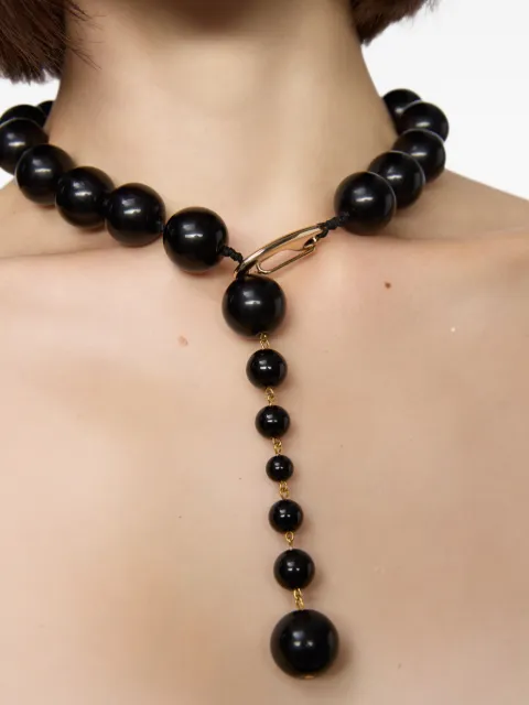 Atu Body Couture onyx bead choker necklace