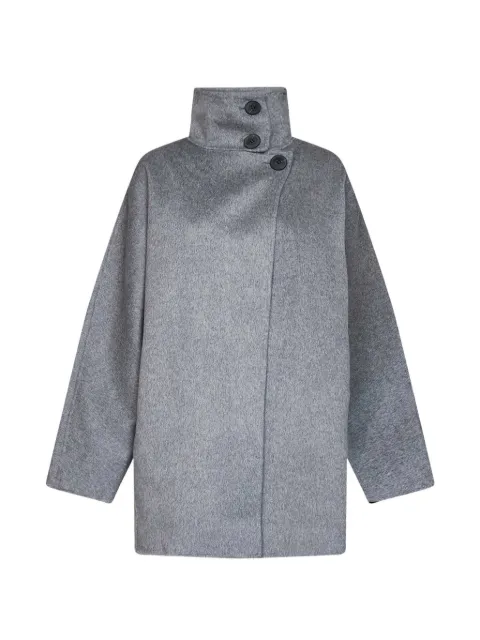THE DYNAMIS STUDIO Amsterdam high-neck button-fastening coat