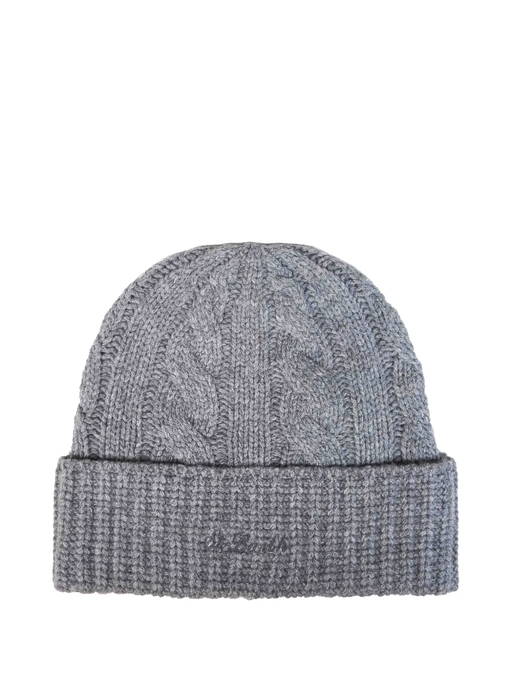 MC2 Saint Barth cable-knit beanie hat Grijs