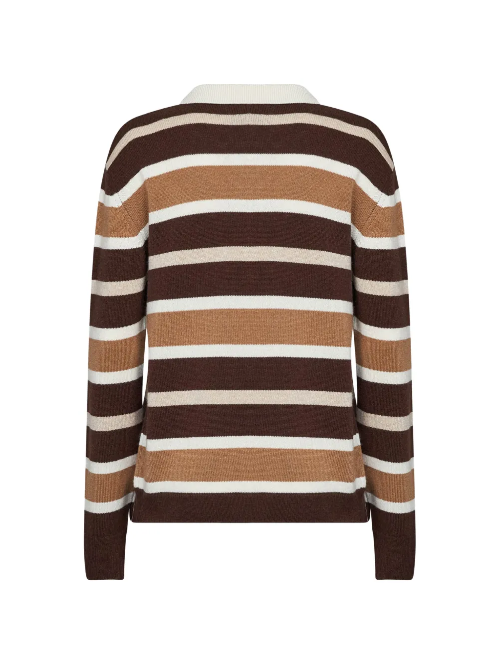 MC2 Saint Barth Hadidy wool and cashmere blend polo collar knit with multicolor stripes Bruin