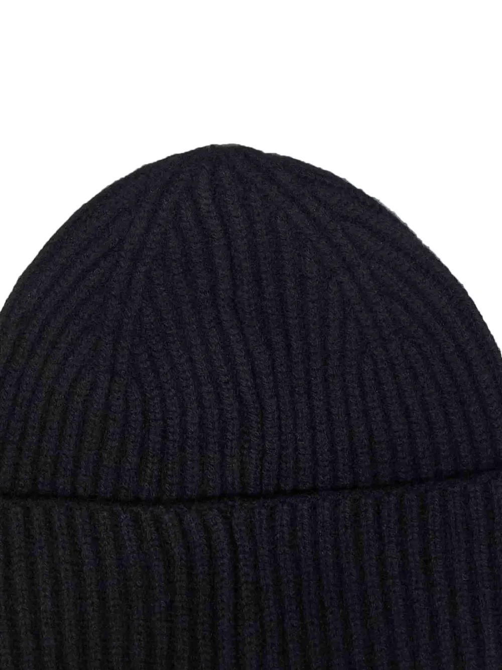 MC2 Saint Barth Moss alpaca wool blend beanie with logo embroidery Zwart