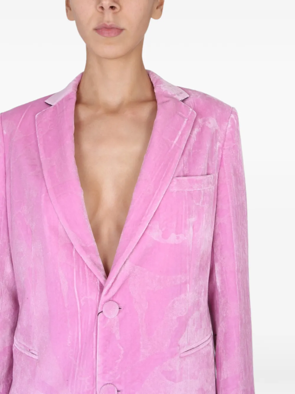 ETRO paisley-patterned notched-lapels jacket Roze