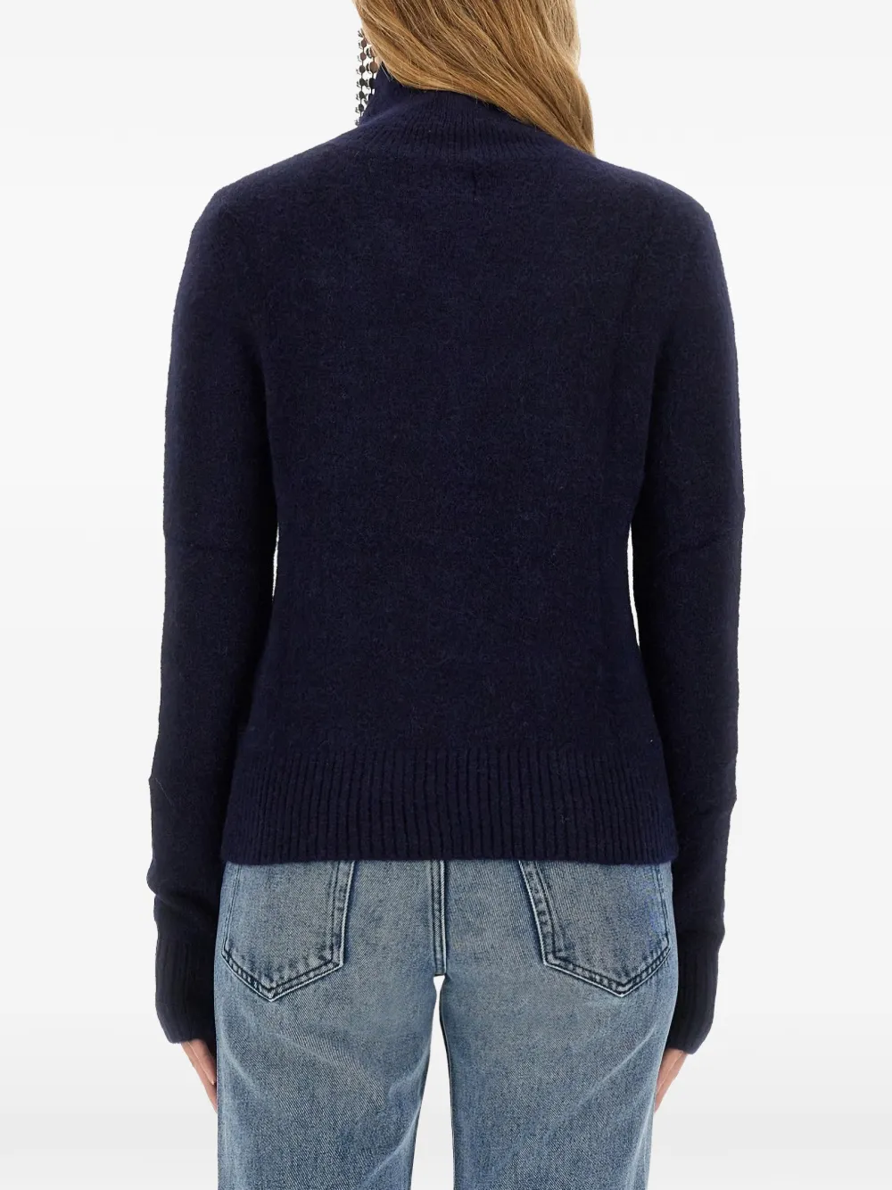 ISABEL MARANT Odelle zip-detail sweater Blauw