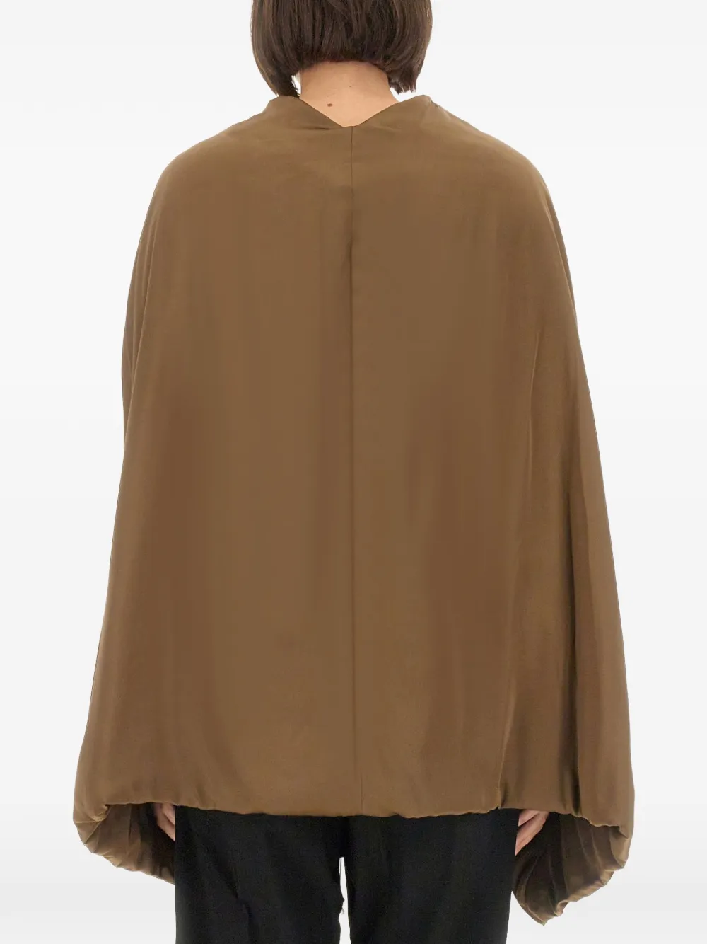 Rick Owens upholstered-hood top Bruin