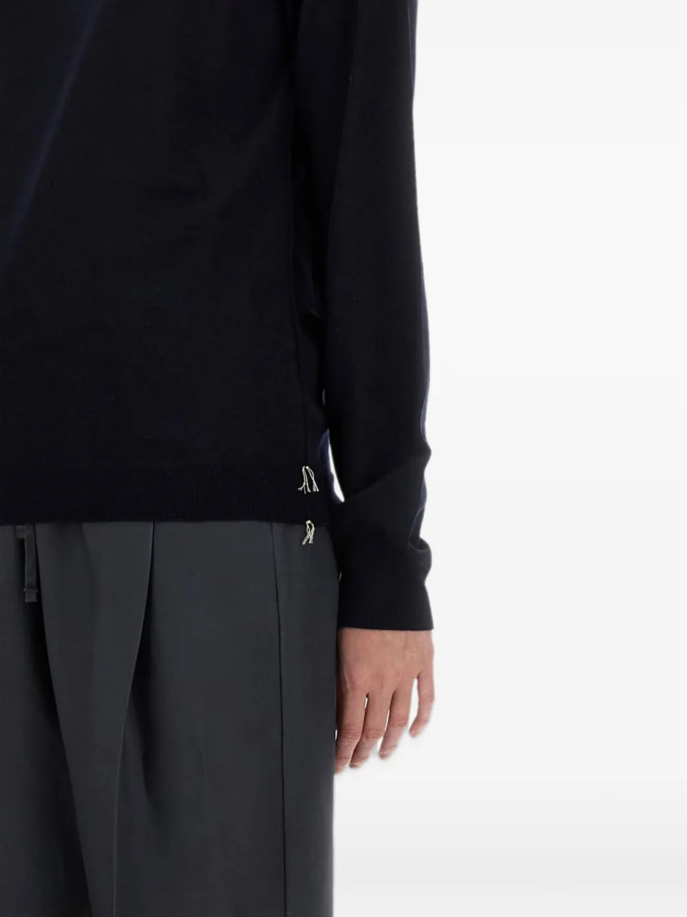 Maison Margiela wool polo shirt Blauw