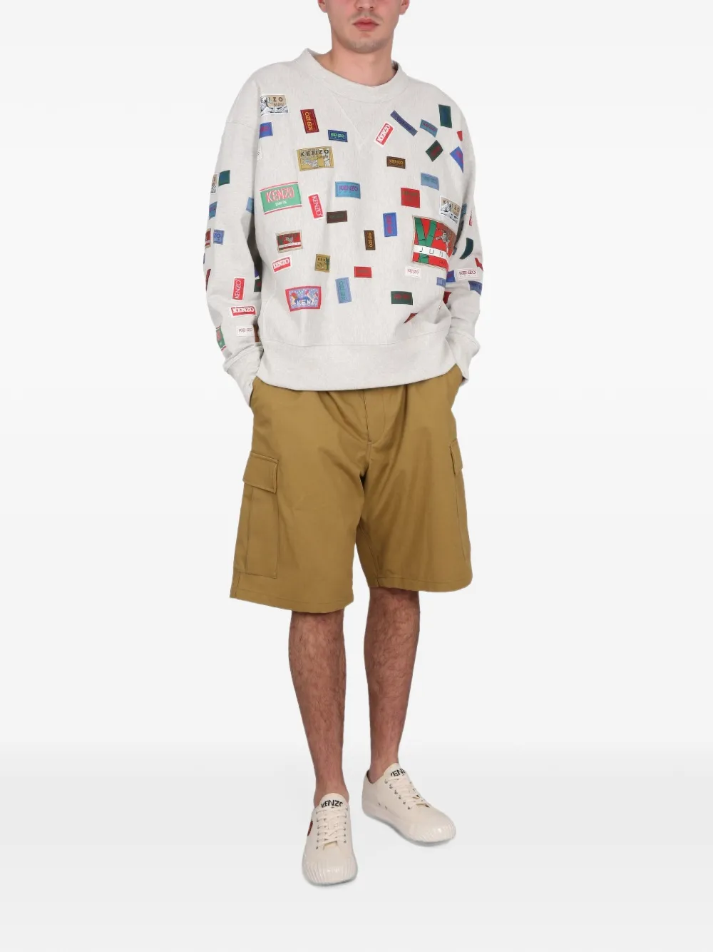 Kenzo patch-pocket cargo shorts Bruin