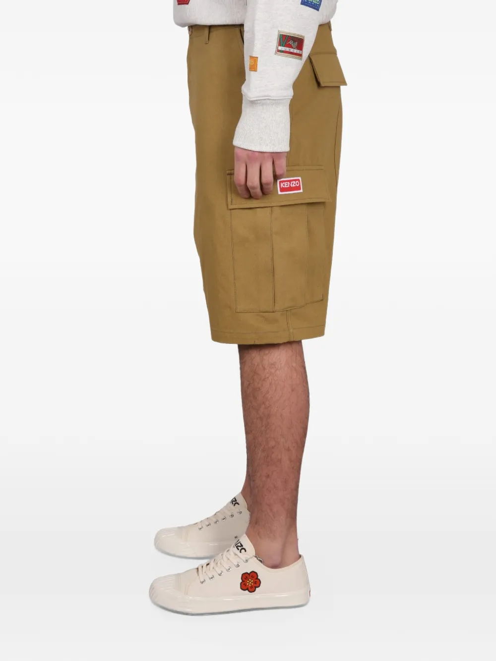 Kenzo patch-pocket cargo shorts Bruin