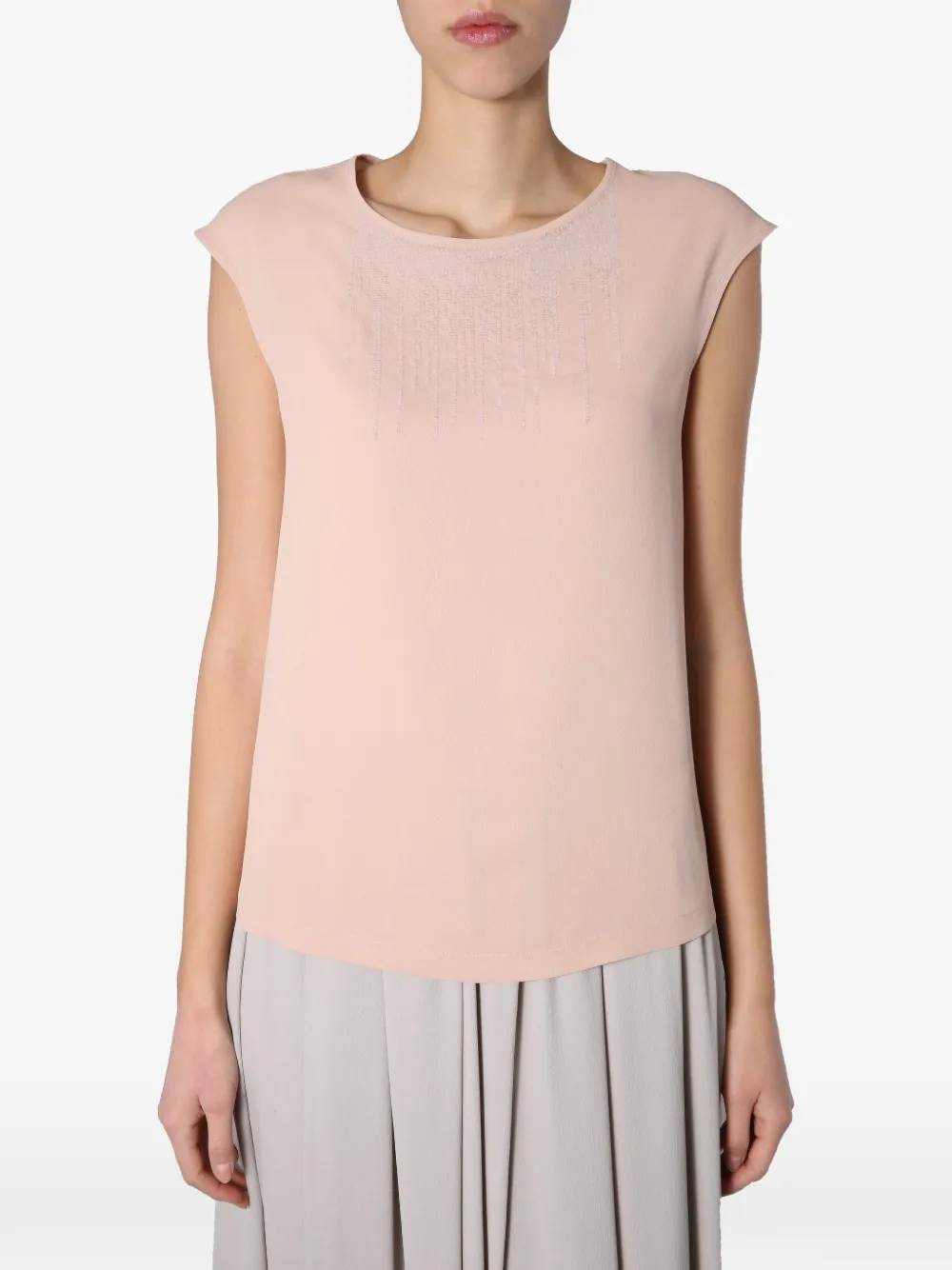 Fabiana Filippi sequin-embellished sleeveless top - Rosa